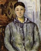 Paul Cezanne Madame Cezanne in Blue oil painting on canvas